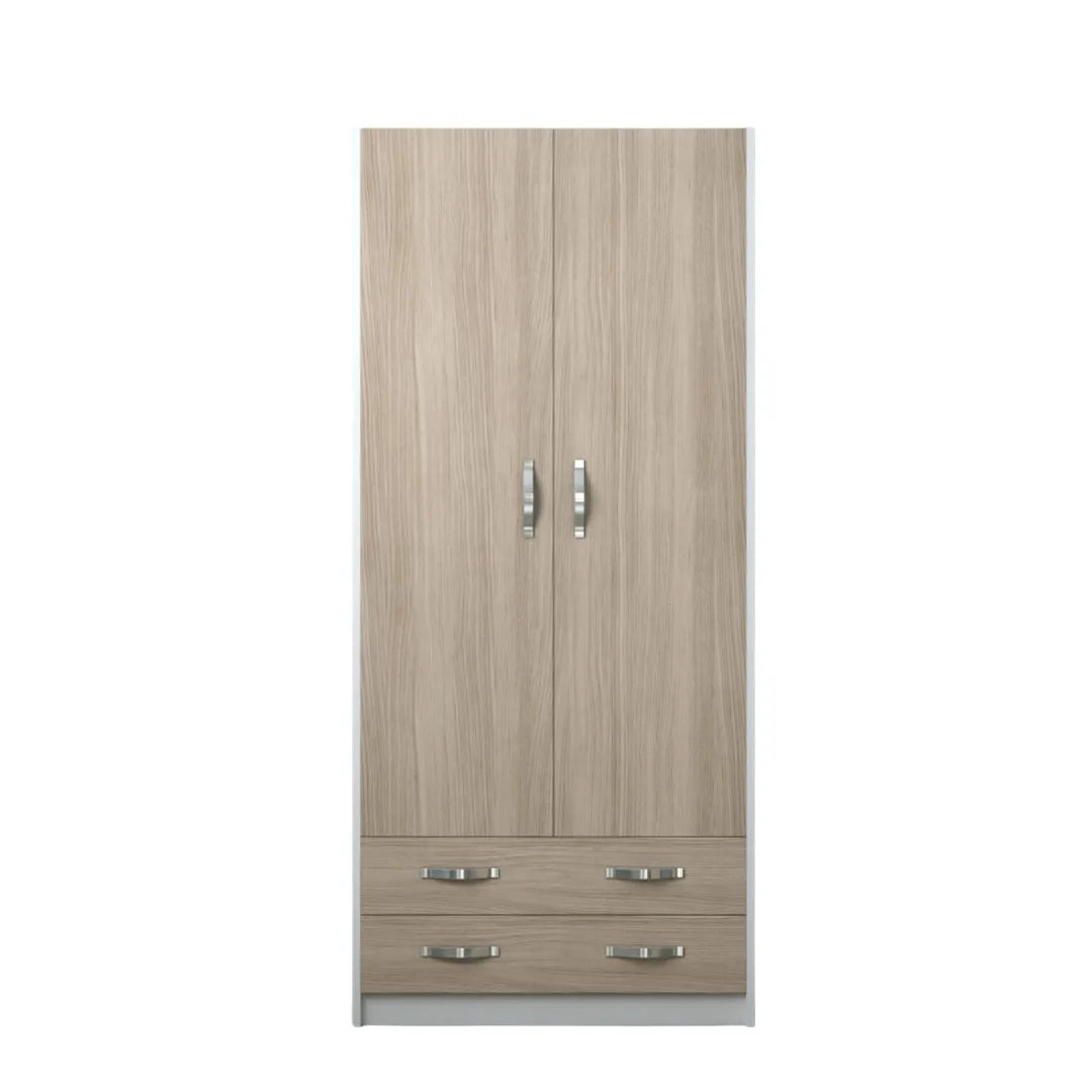 Armadio 2 ante e cassetti colore legno