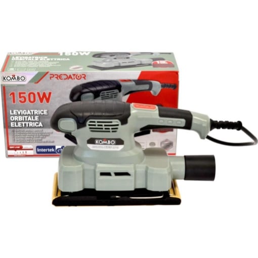 LEVIGATRICE ORBITALE ELETTRICA 135W-220V CON PRESS LOCK MODELLO PREDATOR - KOMBO