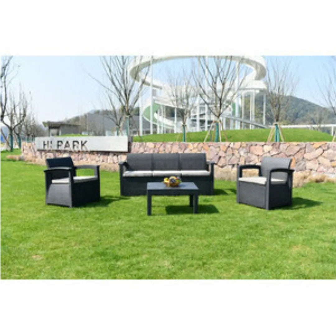 Salotto da Giardino Grafite Lounge con Divano 3 Posti | Aprovitola Store