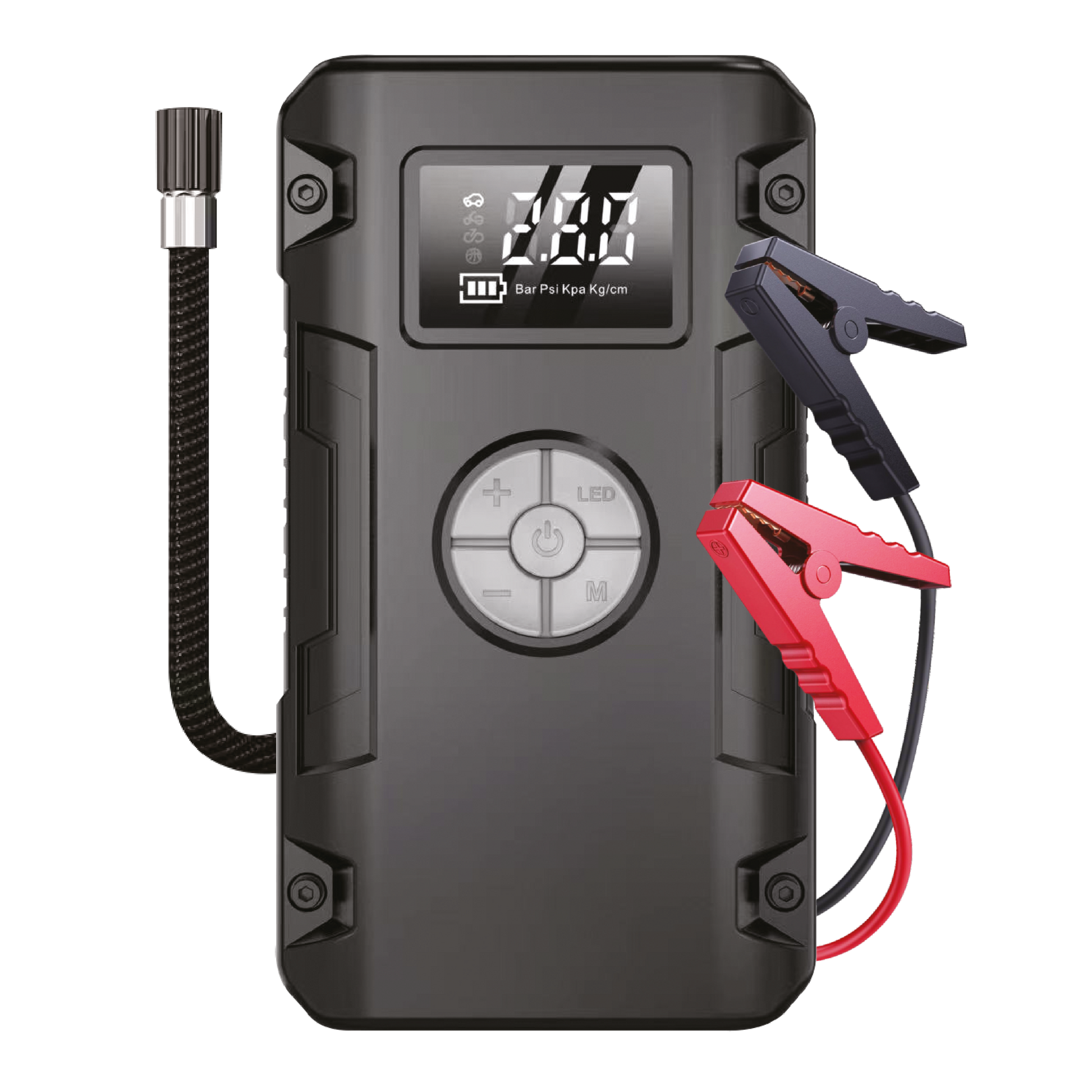 LOSTECH PREMIUM LS-BOOST03 AVVIATORE DI EMERGENZA PER AUTO CON COMPRESSORE / 8000mAh