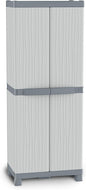 Terry, Base 3700 UW, Armadio da Esterno Interno, Due Ante con Divisorio Verticale, 4 Ripiani Interni. Materiale: Plastica, Dimensioni: 70x43,8x181,8 cm