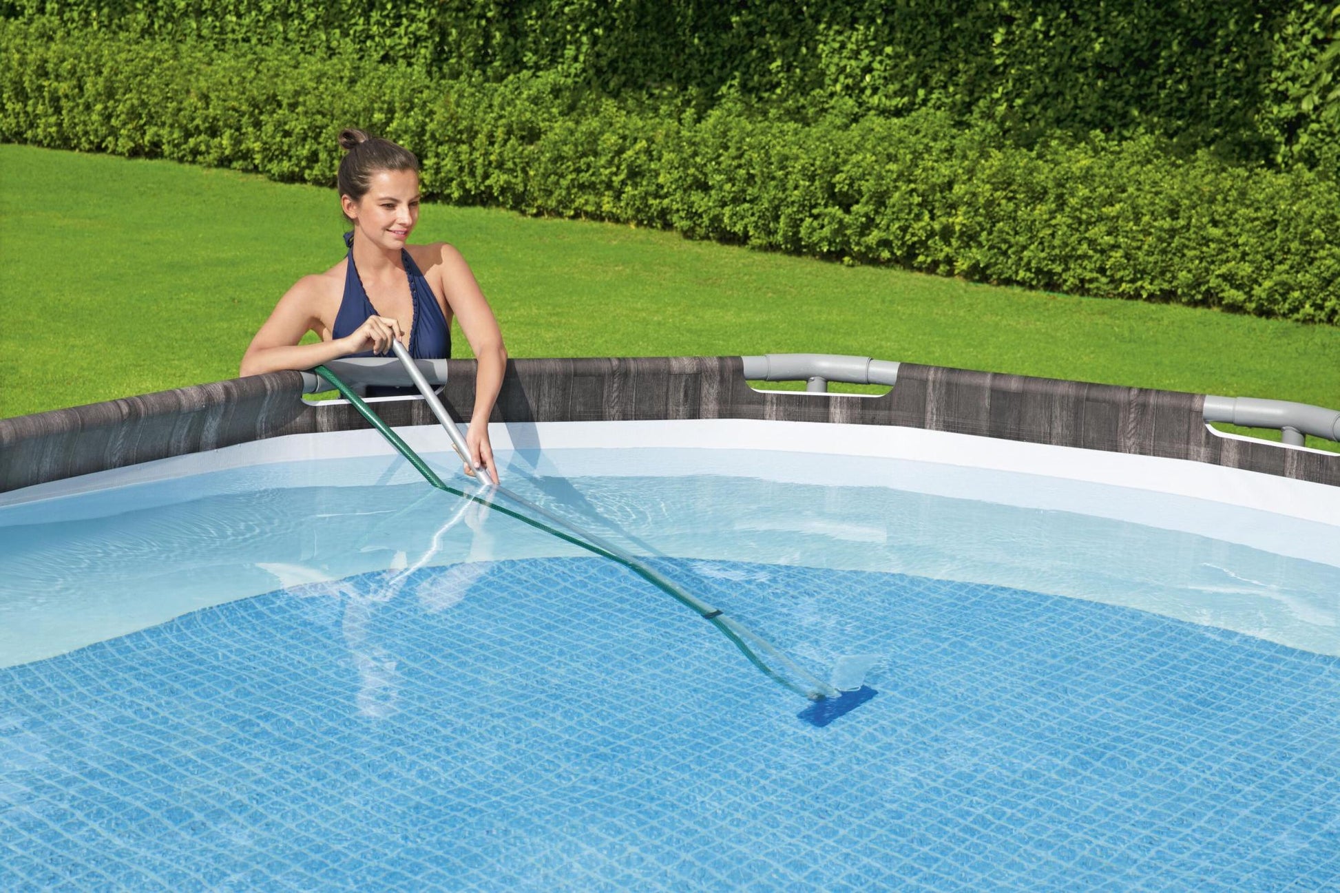 Kit pulizia piscina da 203 cm blu