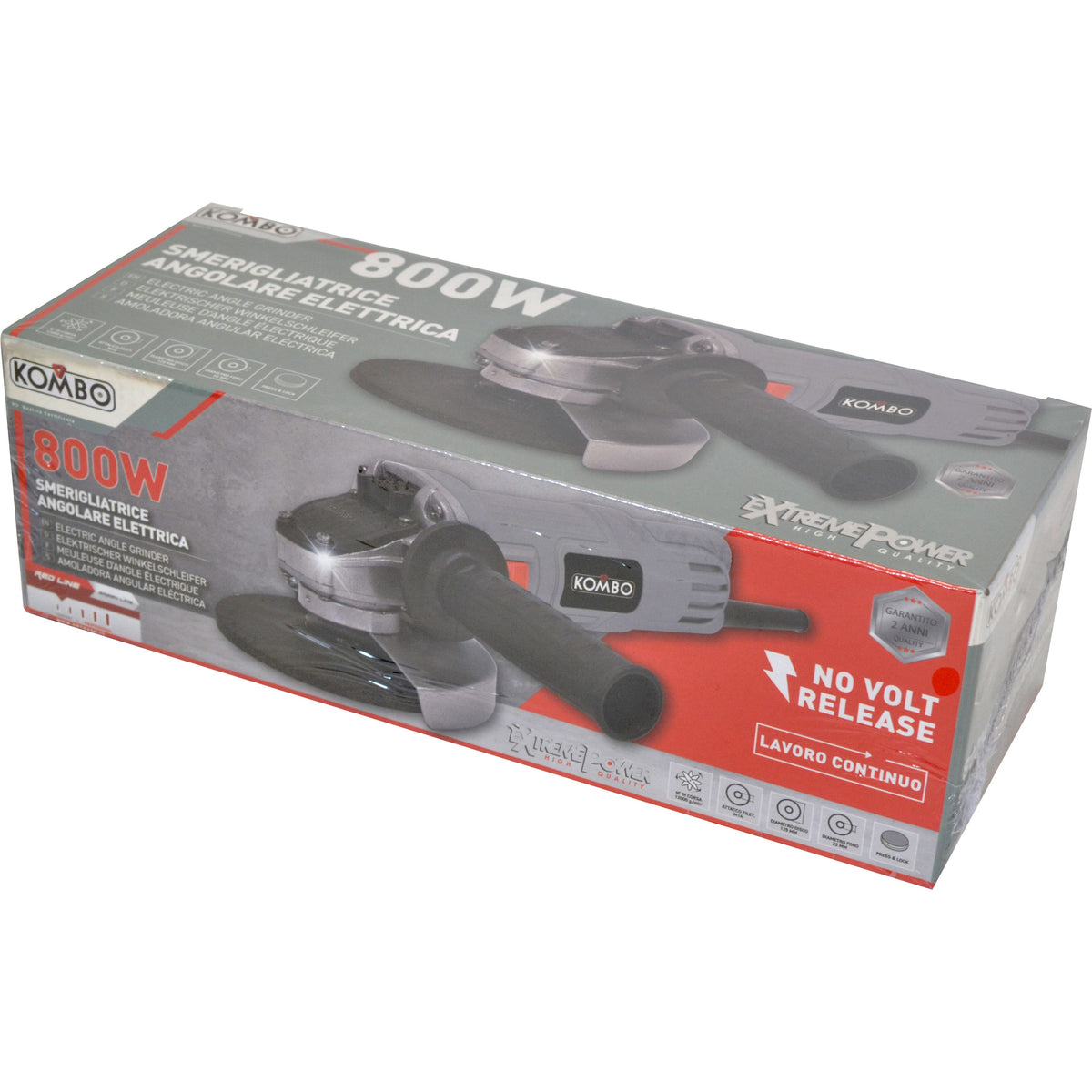 Smerigliatrice angolare Pro 800W Design ribassato
