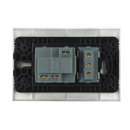 Placca con Supporto, Presa Bipasso e Schuko | Electroline