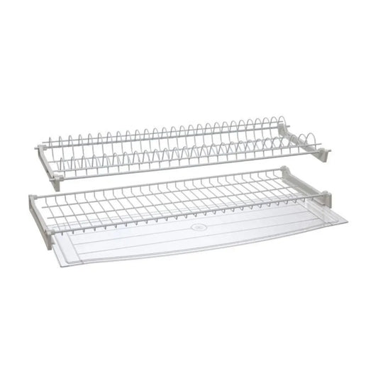 Scolapiatti da Incasso Cromo con Vaschetta 76-86 cm | Aprovitola Store
