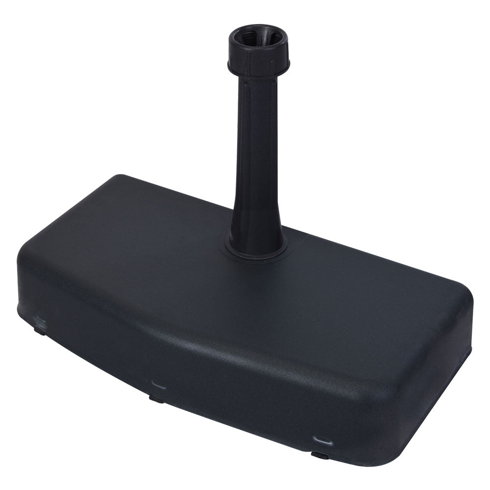 BASE PLASTICA PER OMBRELLONE A PARETE – Antracite, Tubo Ø 38 mm, Slim e Stabile