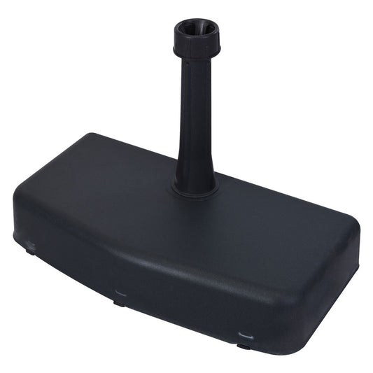 BASE PLASTICA PER OMBRELLONE A PARETE – Antracite, Tubo Ø 38 mm, Slim e Stabile