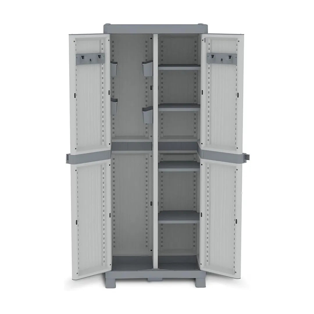Armadio Portascope in Polipropilene Terry Wave 2 Ante 70x44x181 cm | Eco Friendly