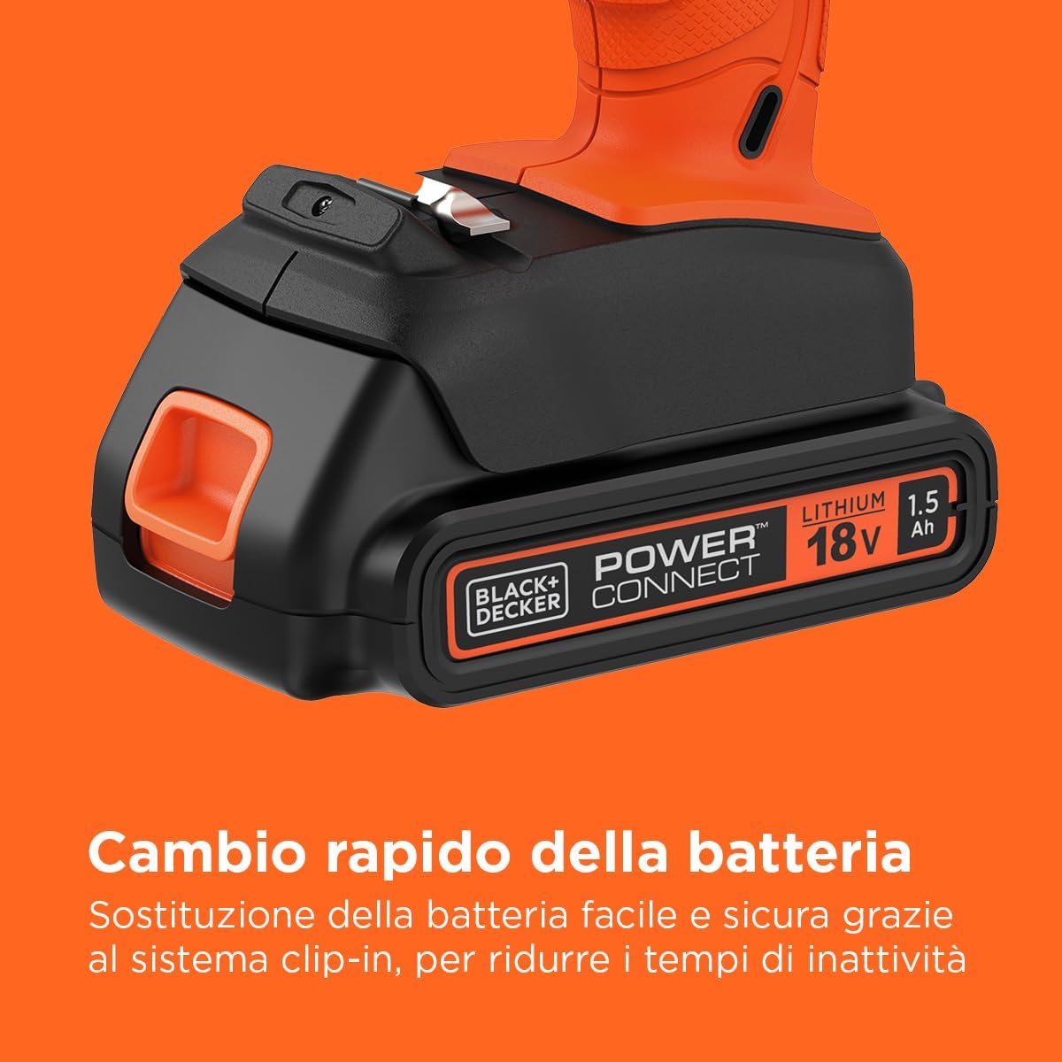 Trapano Avvitatore 18V BCD001C1-QW | Black+Decker