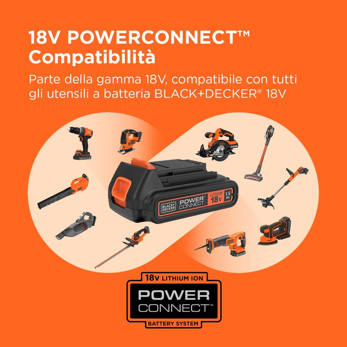 Trapano Avvitatore 18V BCD001C1-QW | Black+Decker
