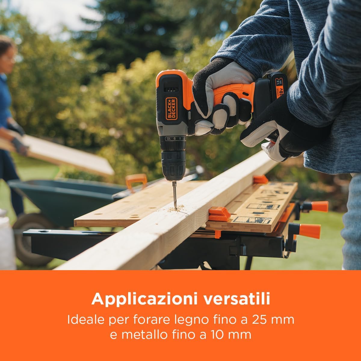Trapano Avvitatore 18V BCD001C1-QW | Black+Decker