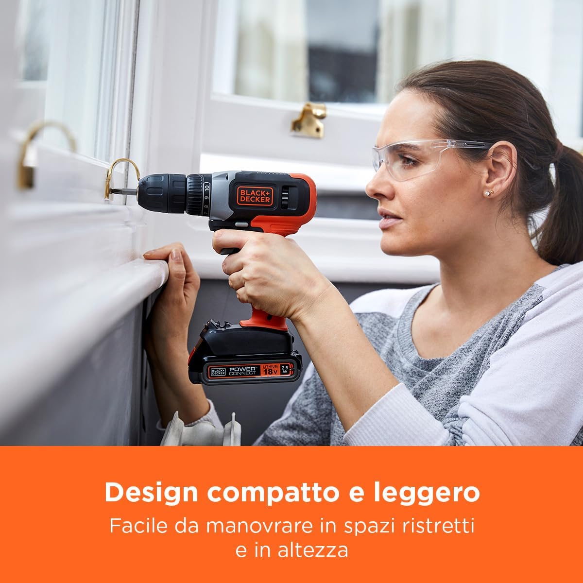 Trapano Avvitatore 18V BCD001C1-QW | Black+Decker