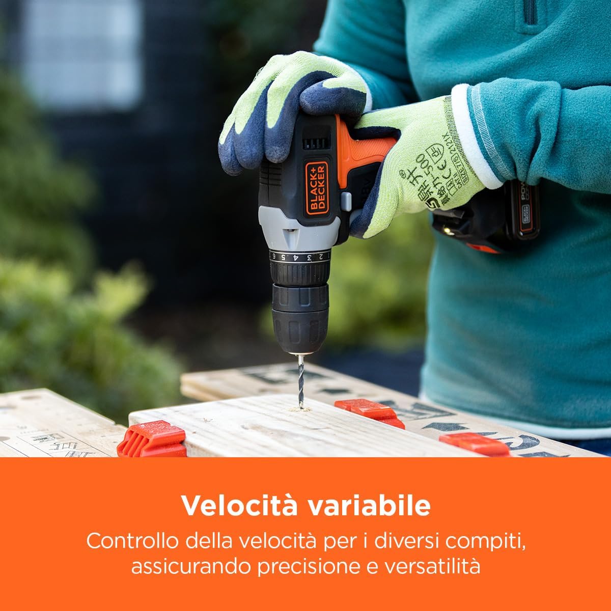 Trapano Avvitatore 18V BCD001C1-QW | Black+Decker