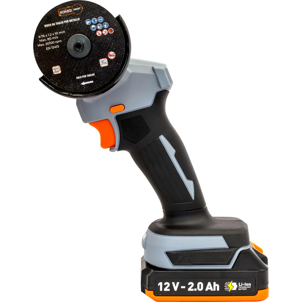 KIT SMERIGLATRICE ANGOLARE KOMBO SMART 12V 2.0AH