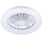 Ventilatore da soffitto FANNY pale trasparenti, struttura bianco ø 48.5 cm