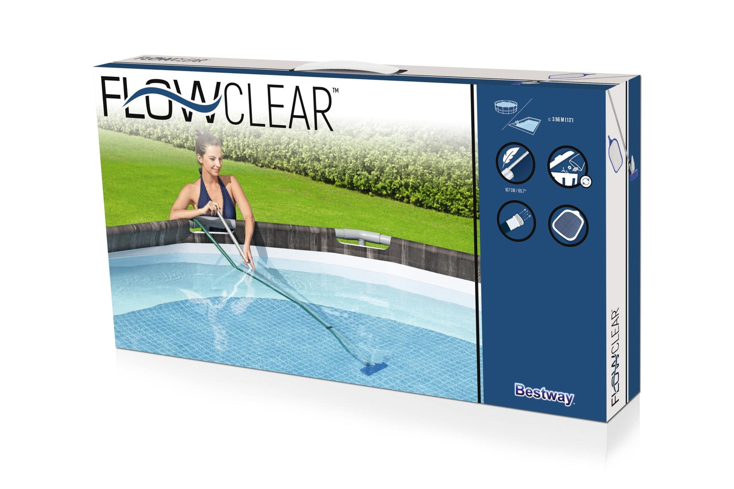 Kit pulizia piscina da 203 cm blu