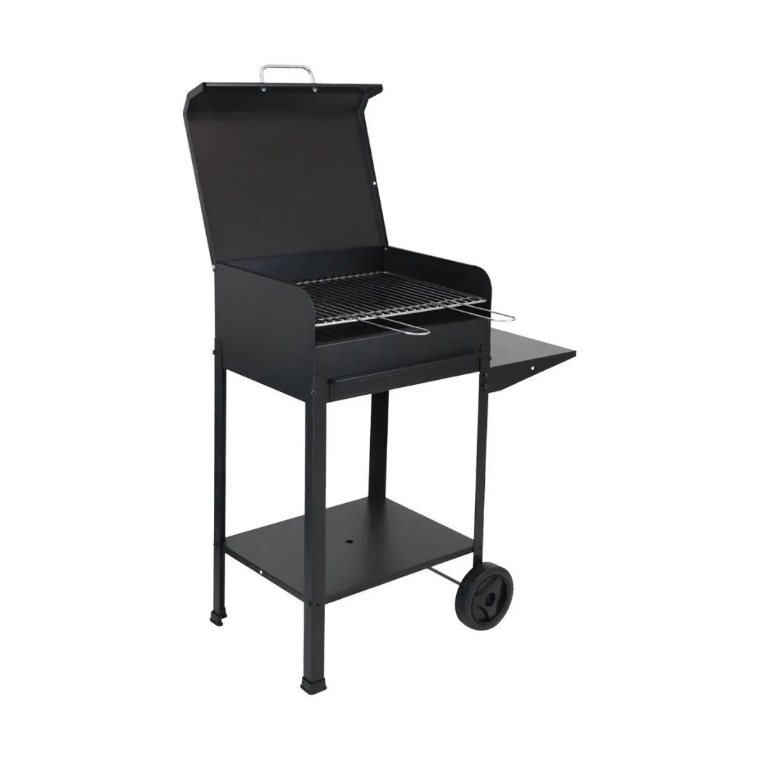 Barbecue in Acciaio Vanessa 50x40x90 cm con Coperchio e Ripiano | Aprovitola Store