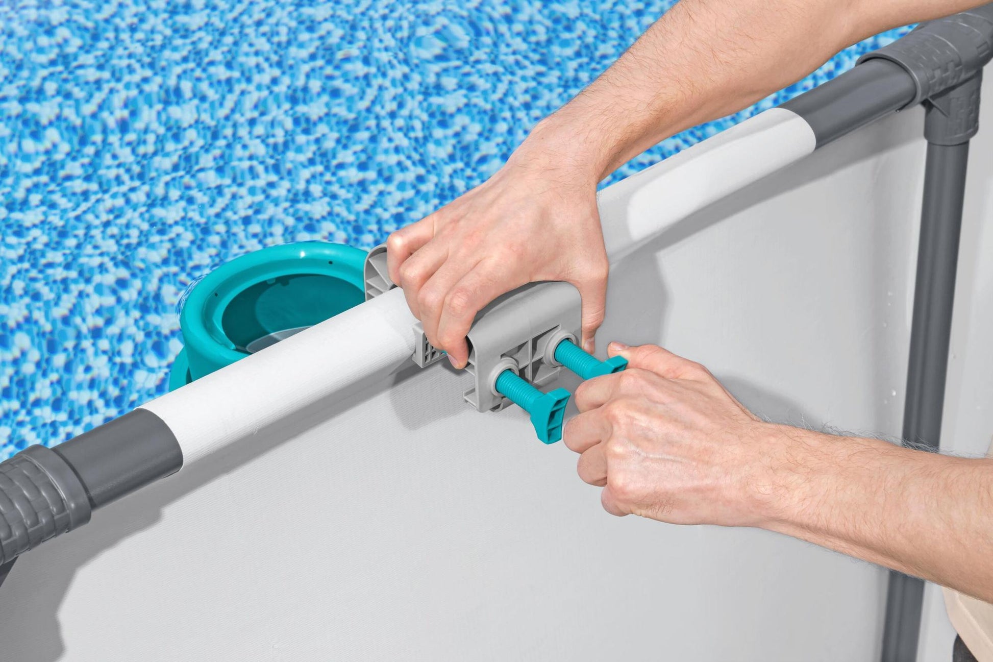 Kit per pulizia piscina AquaClean Deluxe - con skimmer e aspiratore