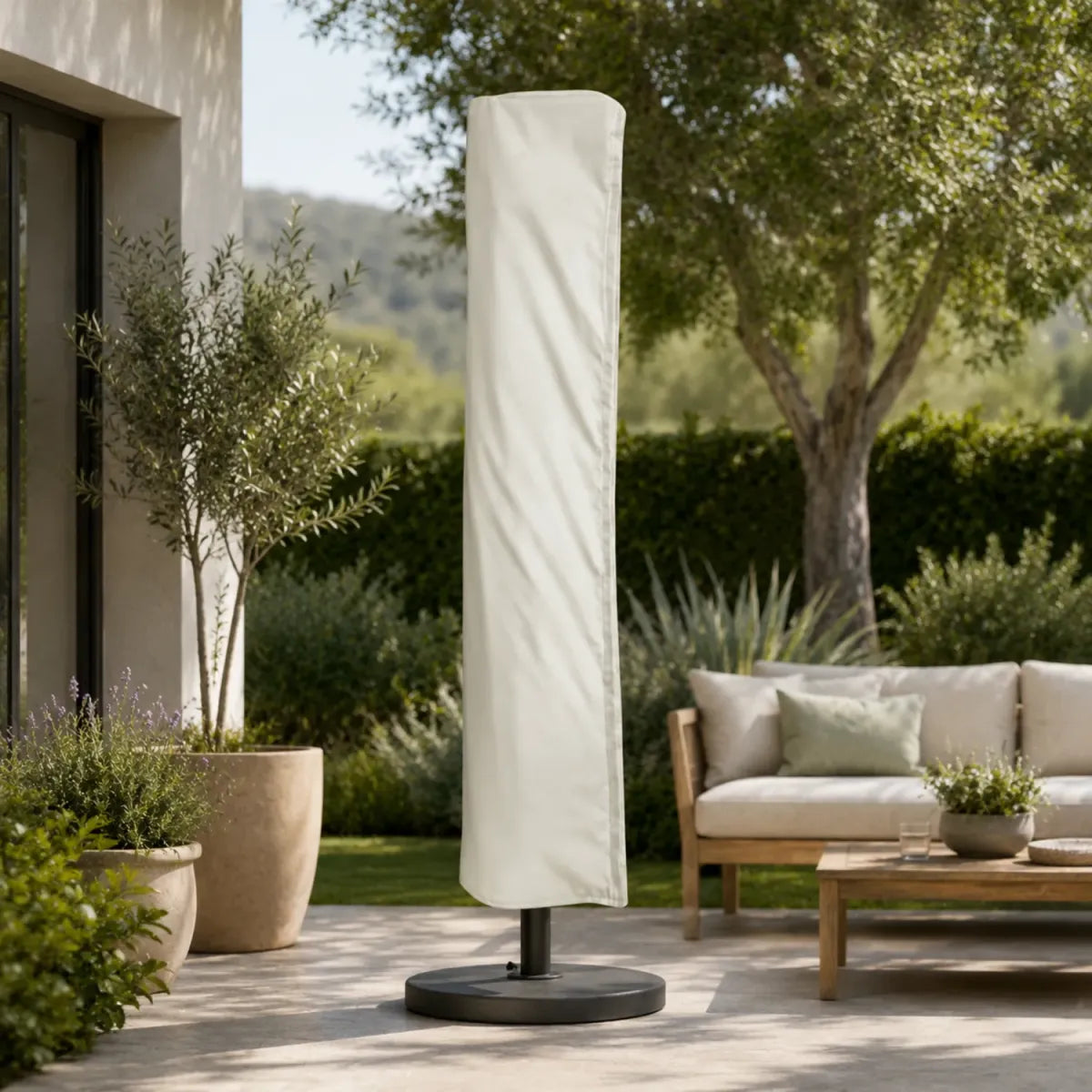Custodia Ombrellone Palo Centrale Beige 2,5/3 m Protezione Poliestere
