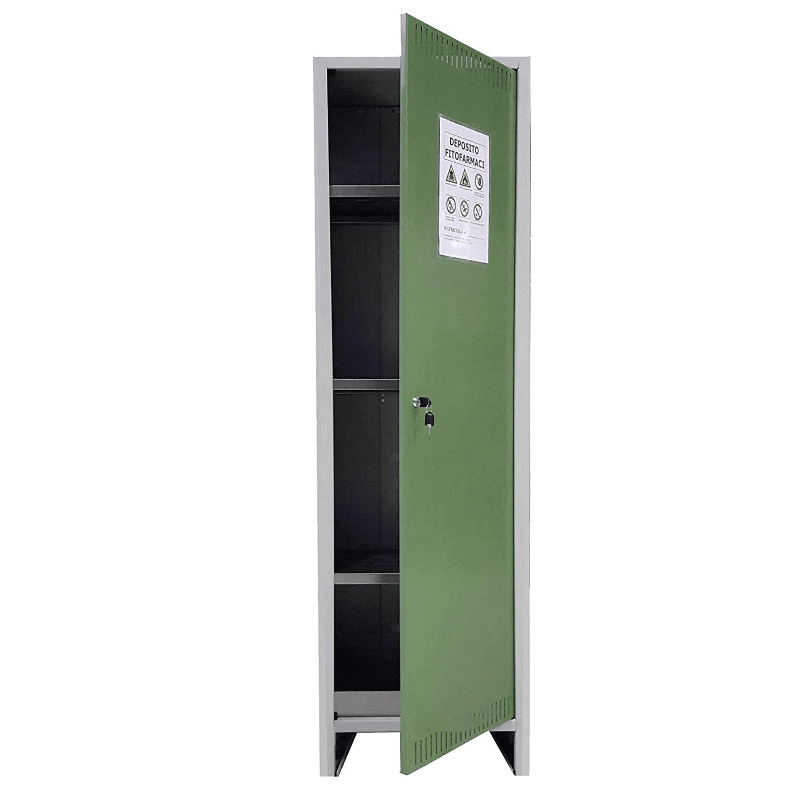 Armadio deposito fitofarmaci 'pratiko' 1 anta - cm 50 x 40 x h 179,5 alto