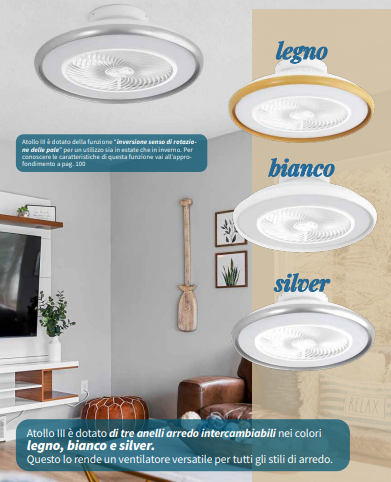 Ventilatore da soffitto Atollo 3 EV118