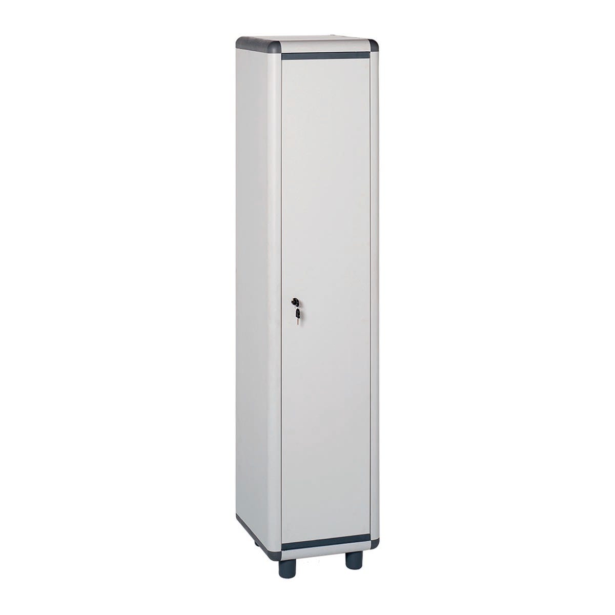 Armadio spogliatoio GAROFALO in resina grigio/grigio L 39 x H 175 x P 40 cm 1 anta per interno ed esterno riparato