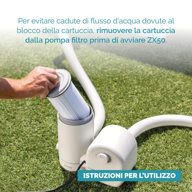 Intex 28007EX - Robot Pulitore Automatico ZX50 per Piscine Fuori Terra, per Pompe Filtro da 3400-5600 L/h