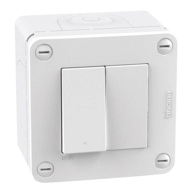 Interruttore basculante Bticino MatixGO 1P 10AX 1 modulo bianco JW4001