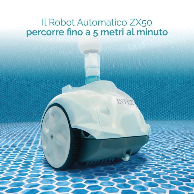 Intex 28007EX - Robot Pulitore Automatico ZX50 per Piscine Fuori Terra, per Pompe Filtro da 3400-5600 L/h