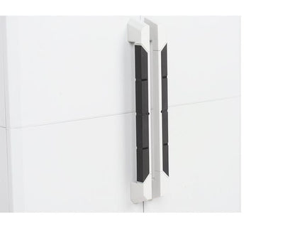 Armadio basso Trasforming Modular 3 TERRY STORAGE in resina, grigio L 78 x H 143 x P 44 cm 2 ante, adatto per interno/esterno
