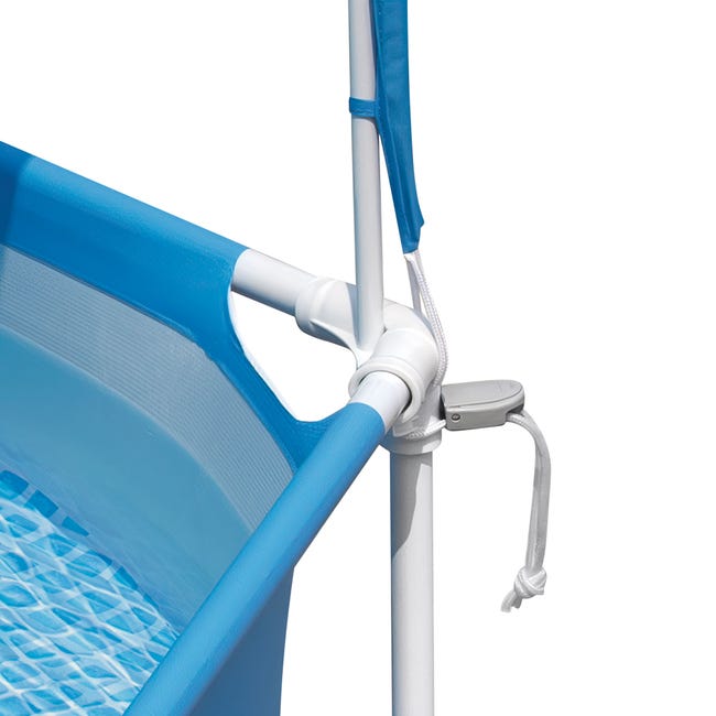 Intex 28209NP – Piscina Metal Frame Rotonda con Parasole e Spruzzo, 183x38 cm
