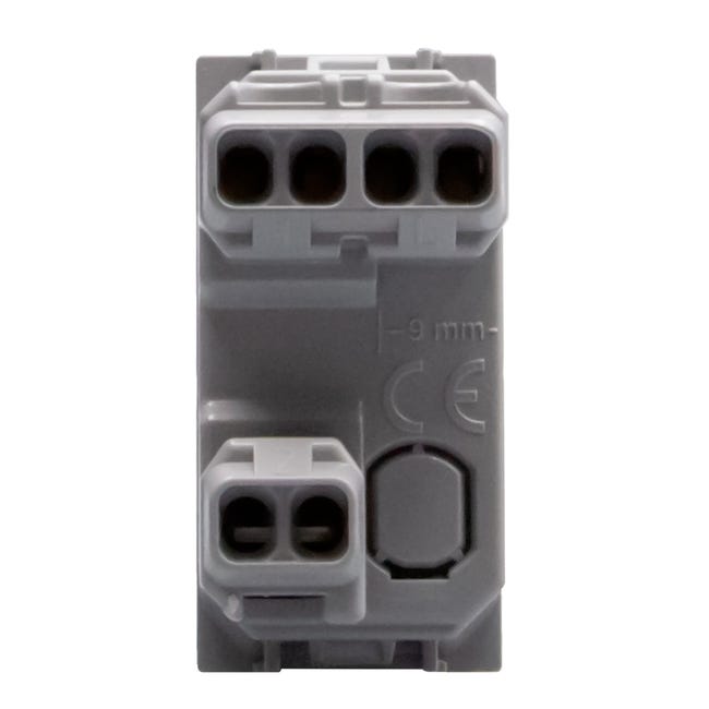Pulsante doppio interbloccato per tapparelle Bticino MatixGO bianco JW4037N