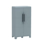 Armadio basso Trasforming Modular 3 TERRY STORAGE in resina, grigio L 78 x H 143 x P 44 cm 2 ante, adatto per interno/esterno