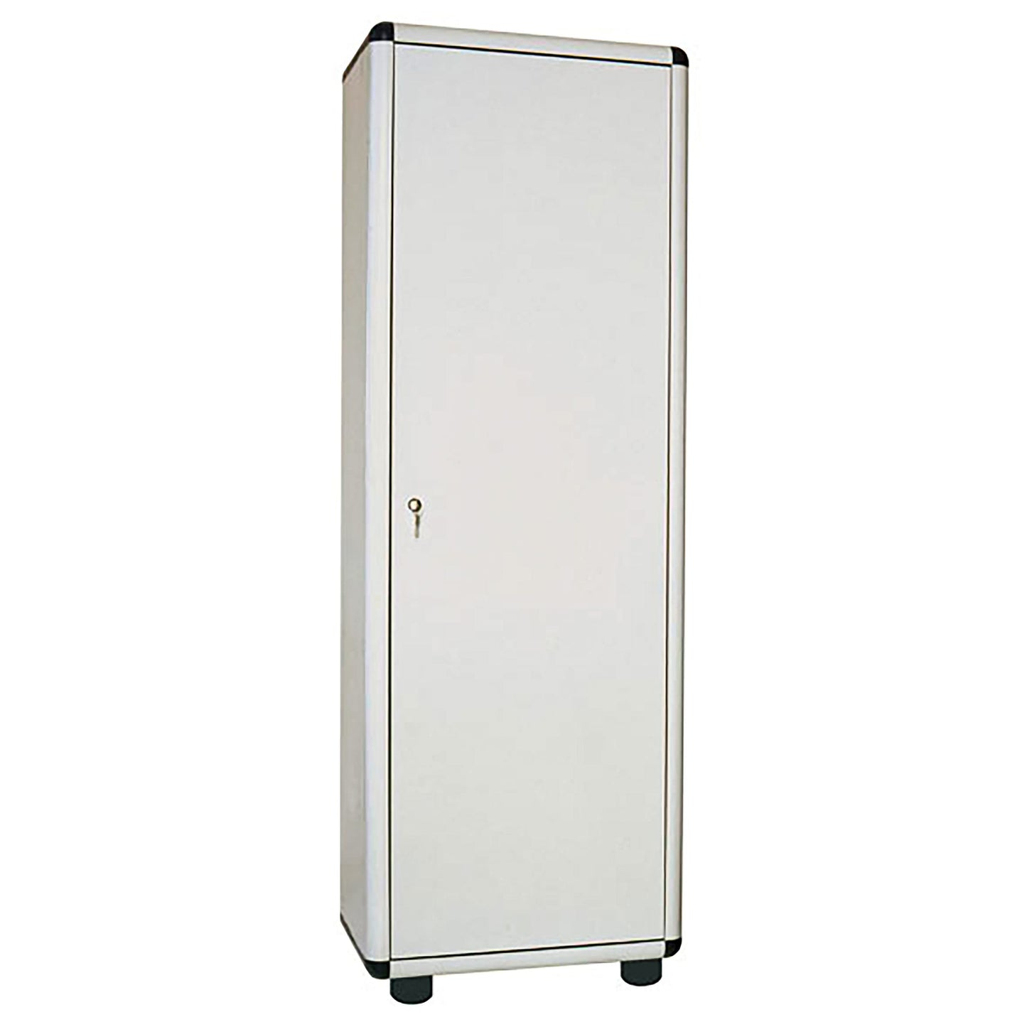 Armadio spogliatoio Easy A GAROFALO in resina grigio/grigio L 59 x H 175 x P 39 cm 1 anta per interno ed esterno riparato