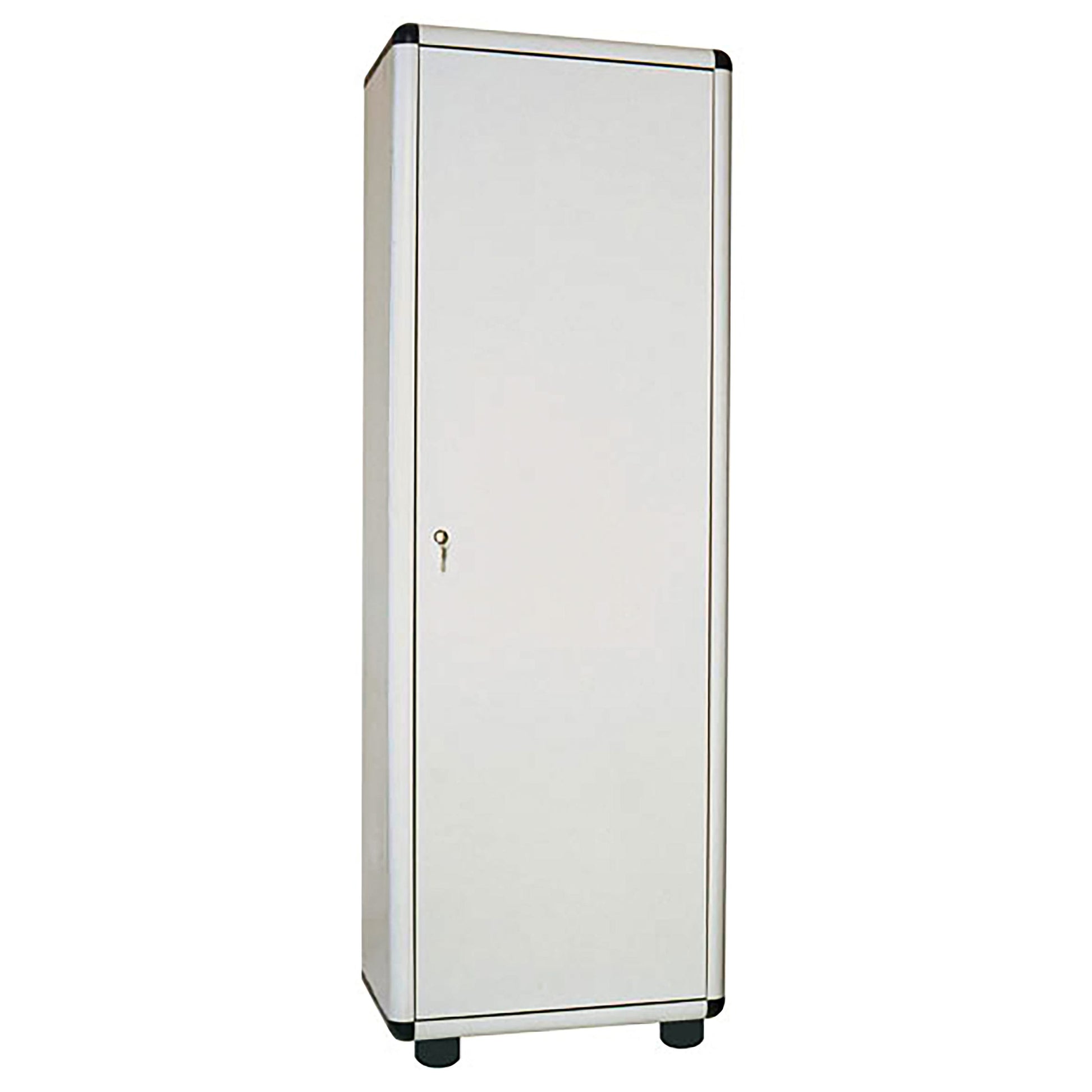 Armadio spogliatoio Easy A GAROFALO in resina grigio/grigio L 59 x H 175 x P 39 cm 1 anta per interno ed esterno riparato