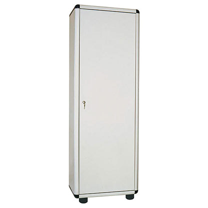 Armadio spogliatoio Easy A GAROFALO in resina grigio/grigio L 59 x H 175 x P 39 cm 1 anta per interno ed esterno riparato