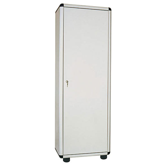Armadio spogliatoio Easy A GAROFALO in resina grigio/grigio L 59 x H 175 x P 39 cm 1 anta per interno ed esterno riparato