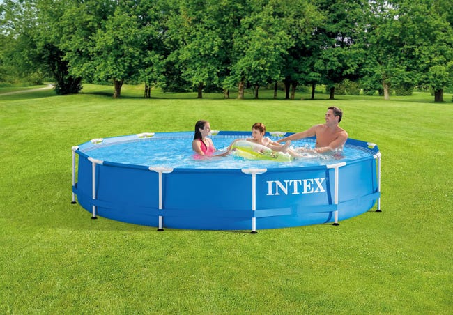 Intex 28212GN Piscina con telaio di metallo 366 x 76 cm