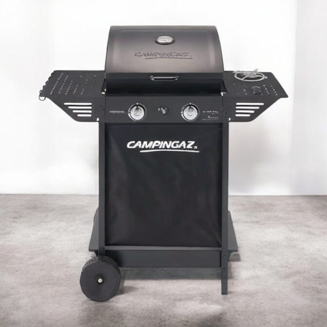 Barbecue a gas 2 bruciatori 9.2Kw acciaio con fornello laterale XPERT 100 LS PLUS