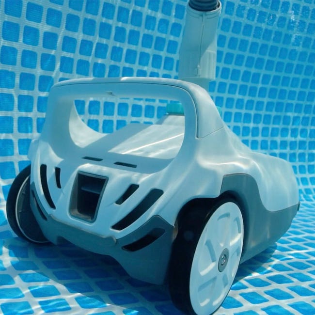 Intex 28006EX - Robot Pulitore Automatico ZX100 per Piscine Fuori Terra, per Pompe Filtro Flusso 6056-13248 L/h