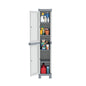 Armadio in Resina Antiurto Terry Wave 1A 35X44X181Cm 1 Anta 5 Ripiani da Esterno