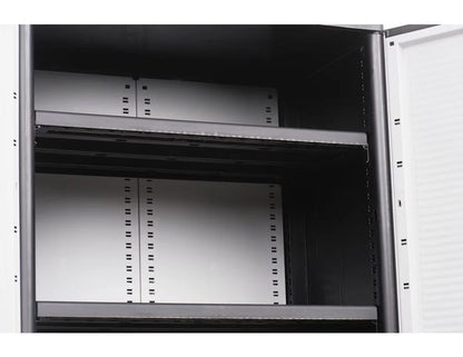 Armadio alto Jumbo Cab 2900 Qblack TERRY STORAGE in polipropilene, grigio L 89.7 x H 180 x P 53.7 cm 2 ante, adatto per interno/esterno