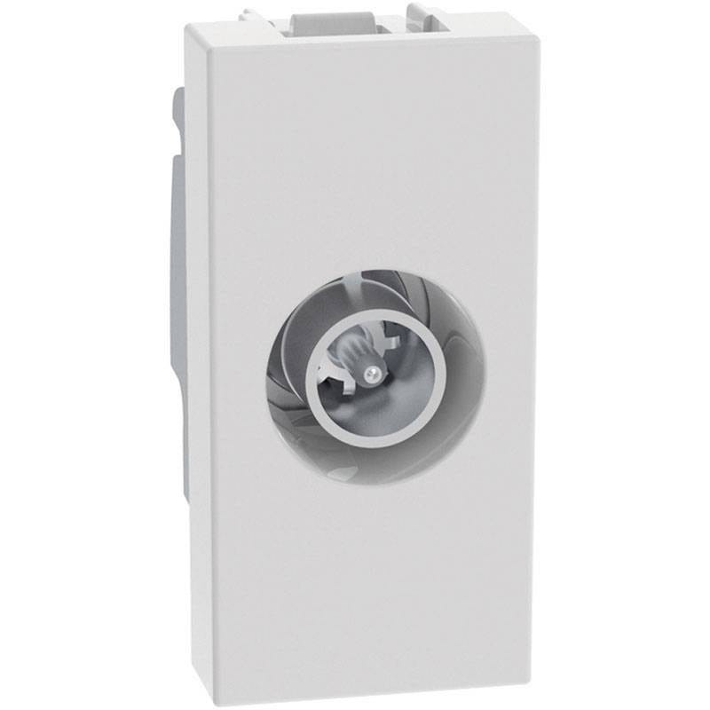 Presa TV coassiale passante terminale Bticino MatixGO 1 modulo bianco JW4202P10