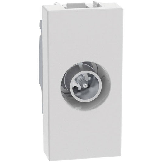 Presa TV coassiale passante terminale Bticino MatixGO 1 modulo bianco JW4202P10