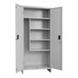 Armadio per scope Pratiko I in acciaio, grigio L 60 x H 179.5 x P 40 cm 2 ante, da interno