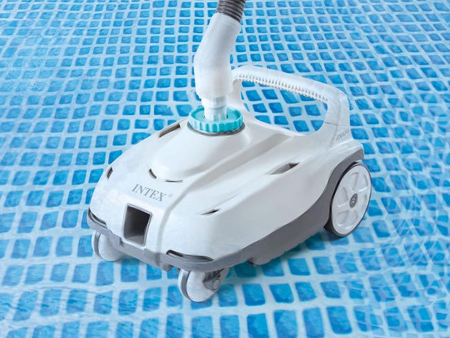 Intex 28006EX - Robot Pulitore Automatico ZX100 per Piscine Fuori Terra, per Pompe Filtro Flusso 6056-13248 L/h