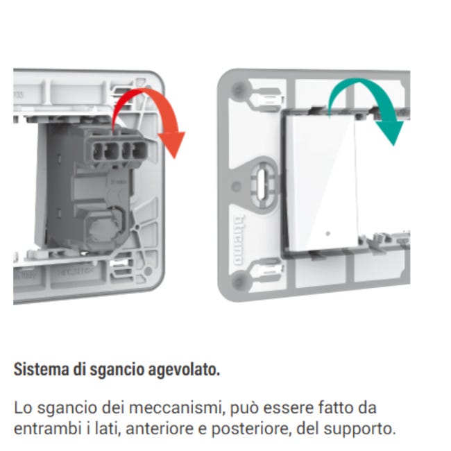 Supporto BTicino MatixGO 4 moduli J4704