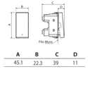 Pulsante basculante Bticino MatixGO 1P NO 10AX 1 modulo bianco JW4005
