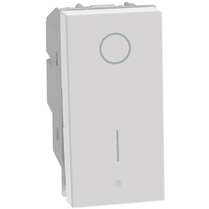 Interruttore bipolare basculante Bticino MatixGO 2P 16AX 1 modulo bianco JW4002