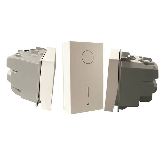 Interruttore bipolare basculante Bticino MatixGO 2P 16AX 1 modulo bianco JW4002